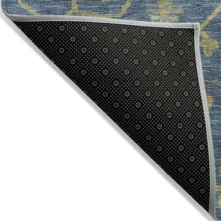 Piper Looms Chantille Global ACN1930 Navy Machine Washable Area Rug Backing Image