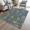 Piper Looms Chantille Global ACN1930 Navy Machine Washable Area Rug Lifestyle Image Feature