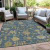 Piper Looms Chantille Global ACN1930 Navy Machine Washable Area Rug Outdoor Lifestyle Image Feature