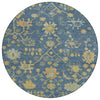 Piper Looms Chantille Global ACN1930 Navy Machine Washable Area Rug Round Main Image