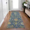 Piper Looms Chantille Global ACN1930 Navy Machine Washable Area Rug Runner Lifestyle Image Feature