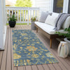 Piper Looms Chantille Global ACN1930 Navy Machine Washable Area Rug Runner Outdoor Lifestyle Image Feature