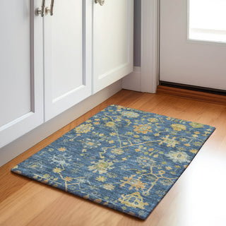Piper Looms Chantille Global ACN1930 Navy Machine Washable Area Rug Scatter Lifestyle Image Feature