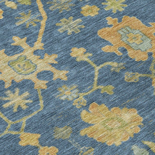 Piper Looms Chantille Global ACN1930 Navy Machine Washable Area Rug Swatch Image