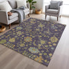 Piper Looms Chantille Global ACN1930 Purple Machine Washable Area Rug Lifestyle Image Feature