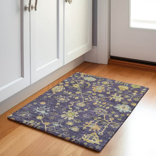 Piper Looms Chantille Global ACN1930 Purple Machine Washable Area Rug Scatter Lifestyle Image Feature
