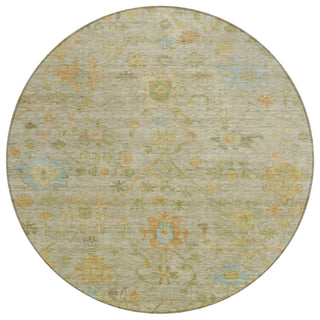 Piper Looms Chantille Global ACN1930 Sage Machine Washable Area Rug Round Main Image