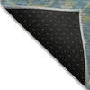 Piper Looms Chantille Global ACN1930 Teal Machine Washable Area Rug Backing Image