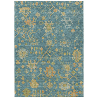Piper Looms Chantille Global ACN1930 Teal Machine Washable Area Rug main image