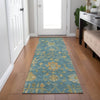 Piper Looms Chantille Global ACN1930 Teal Machine Washable Area Rug Runner Lifestyle Image Feature