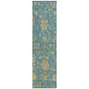 Piper Looms Chantille Global ACN1930 Teal Machine Washable Area Rug Runner Main Image
