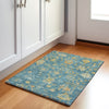 Piper Looms Chantille Global ACN1930 Teal Machine Washable Area Rug Scatter Lifestyle Image Feature