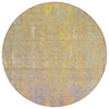 Piper Looms Chantille Abstract ACN1931 Green Machine Washable Area Rug Round Main Image