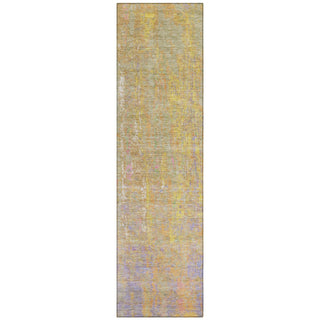 Piper Looms Chantille Abstract ACN1931 Green Machine Washable Area Rug Runner Main Image