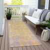 Piper Looms Chantille Abstract ACN1931 Green Machine Washable Area Rug Runner Outdoor Lifestyle Image Feature