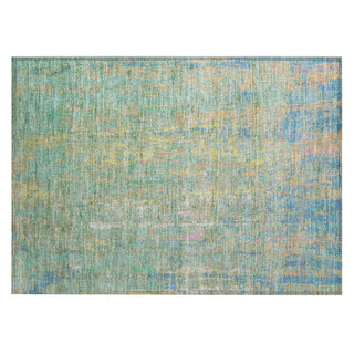 Piper Looms Chantille Abstract ACN1931 Teal Machine Washable Area Rug Scatter Main Image