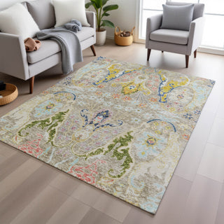 Piper Looms Chantille Modern ACN1932 Beige Machine Washable Area Rug Lifestyle Image Feature