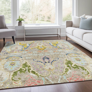 Piper Looms Chantille Modern ACN1932 Beige Machine Washable Area Rug Lifestyle Image Feature