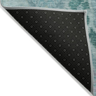 Piper Looms Chantille Modern ACN1932 Blue Machine Washable Area Rug Backing Image