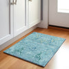 Piper Looms Chantille Modern ACN1932 Blue Machine Washable Area Rug Scatter Lifestyle Image Feature