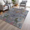 Piper Looms Chantille Modern ACN1932 Gray Machine Washable Area Rug Lifestyle Image Feature