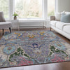 Piper Looms Chantille Modern ACN1932 Gray Machine Washable Area Rug Lifestyle Image Feature