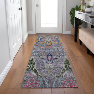 Piper Looms Chantille Modern ACN1932 Gray Machine Washable Area Rug Runner Lifestyle Image Feature