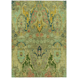 Piper Looms Chantille Modern ACN1932 Green Machine Washable Area Rug main image