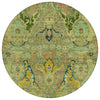 Piper Looms Chantille Modern ACN1932 Green Machine Washable Area Rug Round Main Image