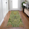 Piper Looms Chantille Modern ACN1932 Green Machine Washable Area Rug Runner Lifestyle Image Feature