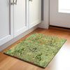 Piper Looms Chantille Modern ACN1932 Green Machine Washable Area Rug Scatter Lifestyle Image Feature