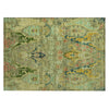 Piper Looms Chantille Modern ACN1932 Green Machine Washable Area Rug Scatter Main Image