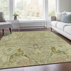 Piper Looms Chantille Modern ACN1932 Khaki Machine Washable Area Rug Lifestyle Image Feature