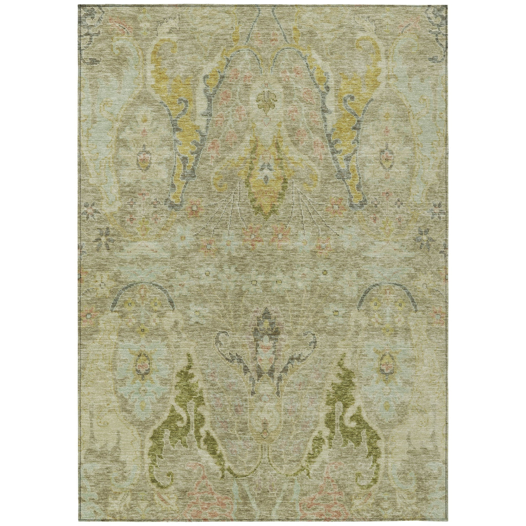 Piper Looms Chantille Modern ACN1932 Khaki Machine Washable Area Rug main image
