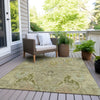 Piper Looms Chantille Modern ACN1932 Khaki Machine Washable Area Rug Outdoor Lifestyle Image Feature
