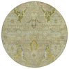 Piper Looms Chantille Modern ACN1932 Khaki Machine Washable Area Rug Round Main Image
