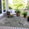Piper Looms Chantille Modern ACN1932 Pewter Machine Washable Area Rug Outdoor Lifestyle Image Feature