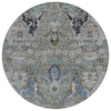 Piper Looms Chantille Modern ACN1932 Pewter Machine Washable Area Rug Round Main Image