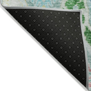 Piper Looms Chantille Modern ACN1932 Teal Machine Washable Area Rug Backing Image