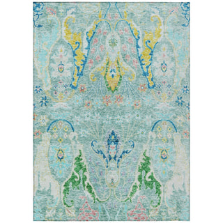 Piper Looms Chantille Modern ACN1932 Teal Machine Washable Area Rug main image