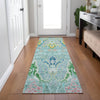 Piper Looms Chantille Modern ACN1932 Teal Machine Washable Area Rug Runner Lifestyle Image Feature