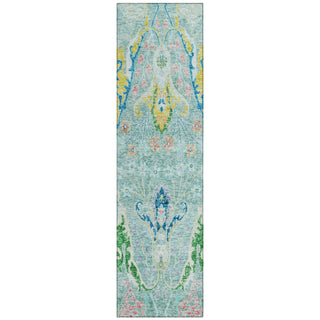 Piper Looms Chantille Modern ACN1932 Teal Machine Washable Area Rug Runner Main Image
