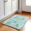 Piper Looms Chantille Modern ACN1932 Teal Machine Washable Area Rug Scatter Lifestyle Image Feature