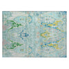 Piper Looms Chantille Modern ACN1932 Teal Machine Washable Area Rug Scatter Main Image