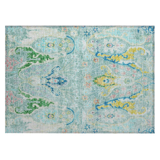 Piper Looms Chantille Modern ACN1932 Teal Machine Washable Area Rug Scatter Main Image