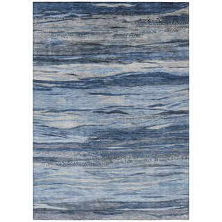 Piper Looms Chantille Waves ACN1933 Blue Machine Washable Area Rug main image