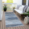 Piper Looms Chantille Waves ACN1933 Blue Machine Washable Area Rug Runner Outdoor Lifestyle Image Feature