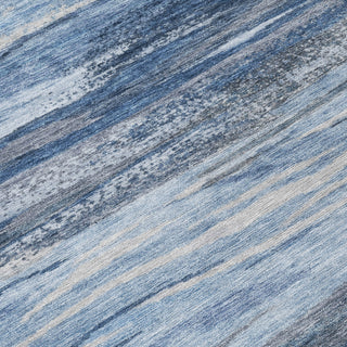 Piper Looms Chantille Waves ACN1933 Blue Machine Washable Area Rug Swatch Image