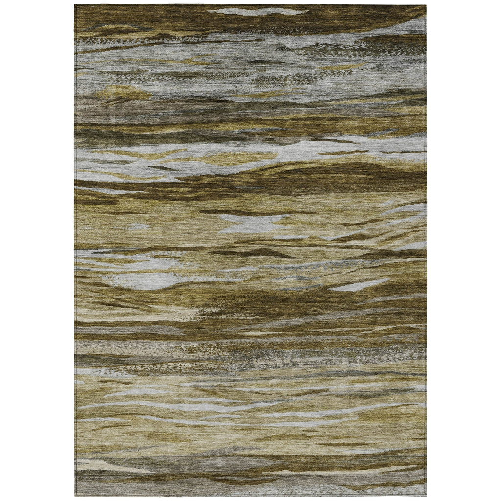 Piper Looms Chantille Waves ACN1933 Brown Machine Washable Area Rug main image