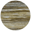 Piper Looms Chantille Waves ACN1933 Brown Machine Washable Area Rug Round Main Image